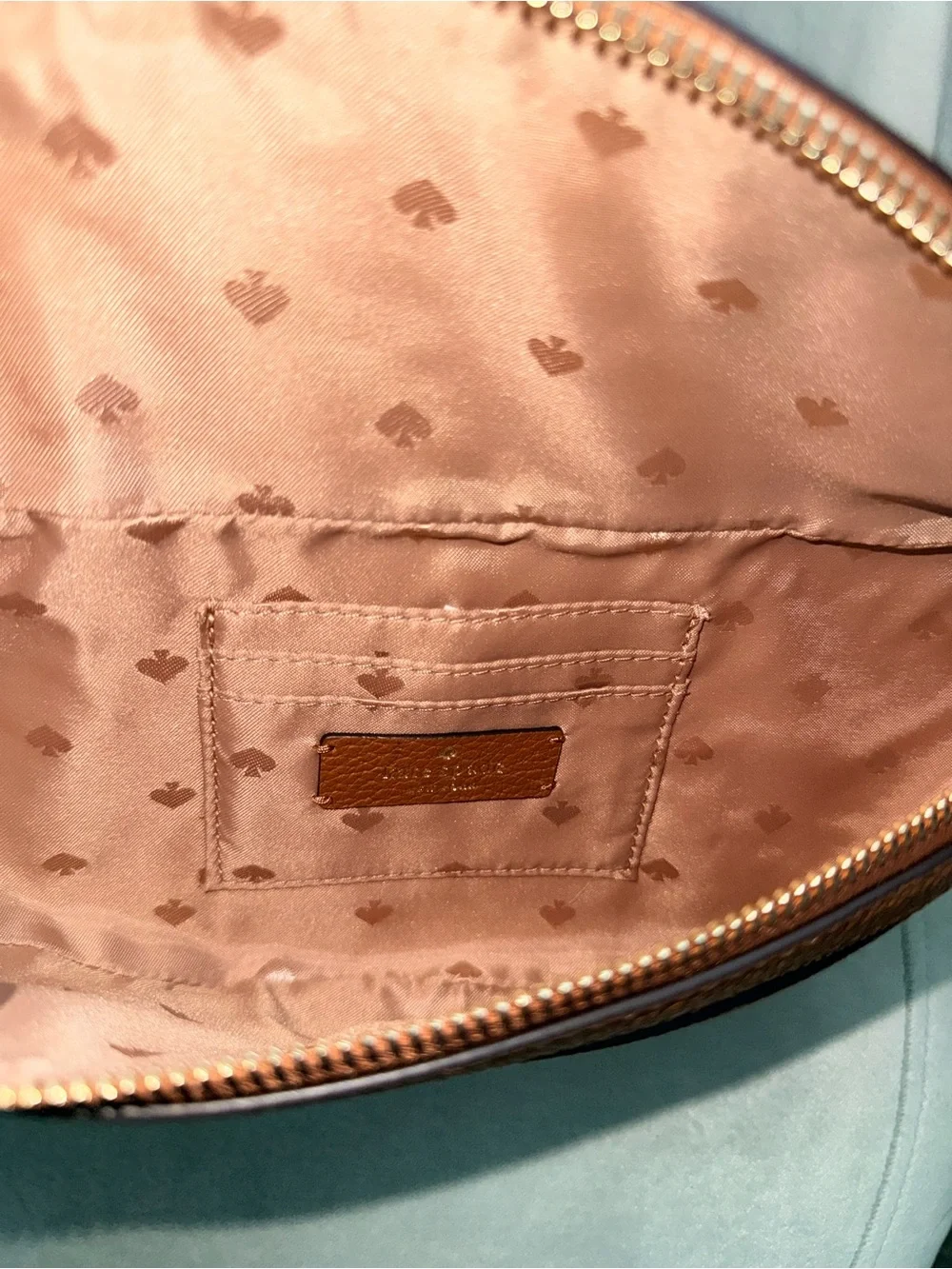 kate spade New York Chestnut Brown Pebbled Leather Crossbody Belt Bag - Picture 11 of 13